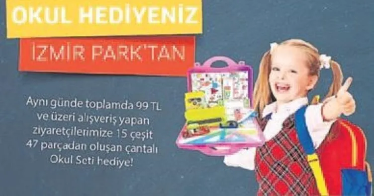 Okul alışverişi için İzmir Park’a