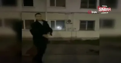 Rusya’da polis üzerine yürüyen genci bacaklarından vurdu | Video
