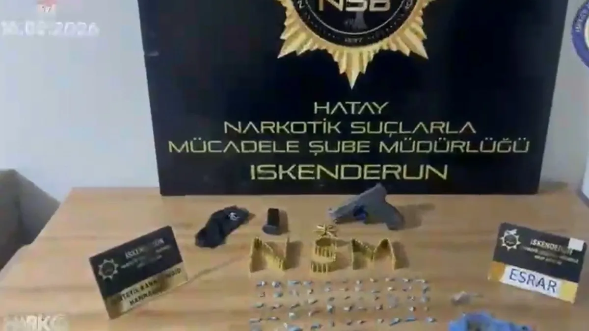 Hatay'da uyuşturucu operasyonu