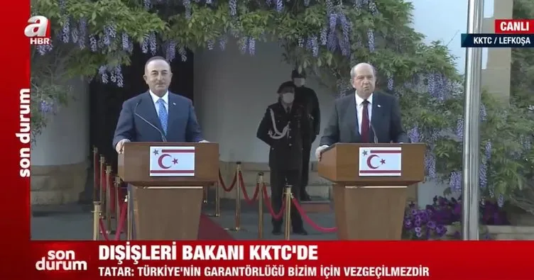 Son dakika: Dışişleri Bakanı Mevlüt Çavuşoğlu ve Ersin Tatar'dan Yunan Bakan'a tepki: Çizmeyi aşmıştır