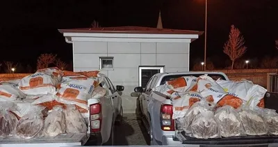 Otobüs bagajında 1 ton 200 kilo kaçak kaz eti ele geçirildi #kirsehir