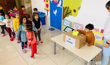 Miniklerin seçim heyecanı