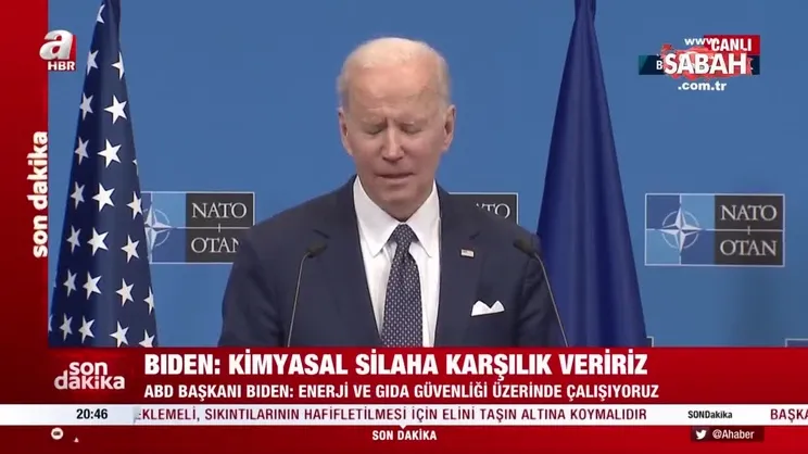 Son dakika haberi | ABD Başkanı Joe Biden'dan Rusya'ya gözdağı: Kimyasal silaha karşılık veririz | Video