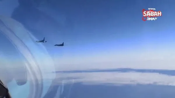 Rus savaş uçakları, Karadeniz üzerinde ABD uçaklarını engelledi | Video