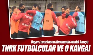 Bayer Leverkusen idmanında kavga! Hilbert, Ömer, Hakan...