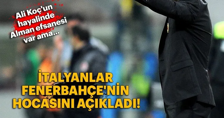 İtalyanlar Fenerbahçe’nin hocasını açıkladı! Ali Koç’un hayalindeki isim ise bambaşka