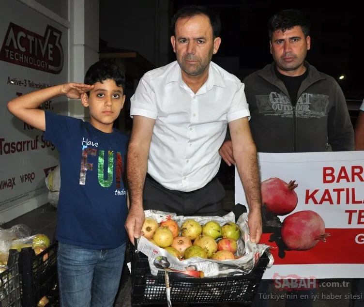 Antalya Gazipaşa’dan Barış Pınarı Harekatı’ndaki Mehmetçiklere çekirdeksiz nar