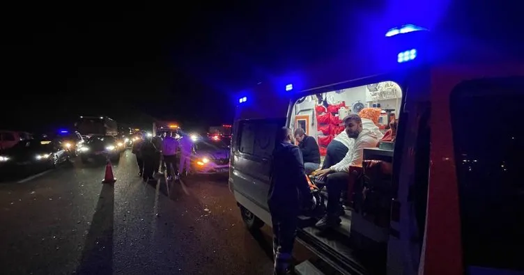 Anadolu Otoyolu’nda zincirleme kaza: 7 yaralı