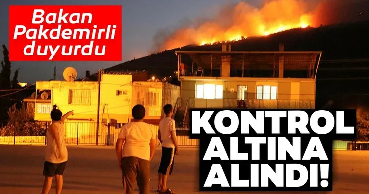 Son dakika haberi: Bakan Pakdemirli’den orman yangını açıklaması: Kontrol altına alındı