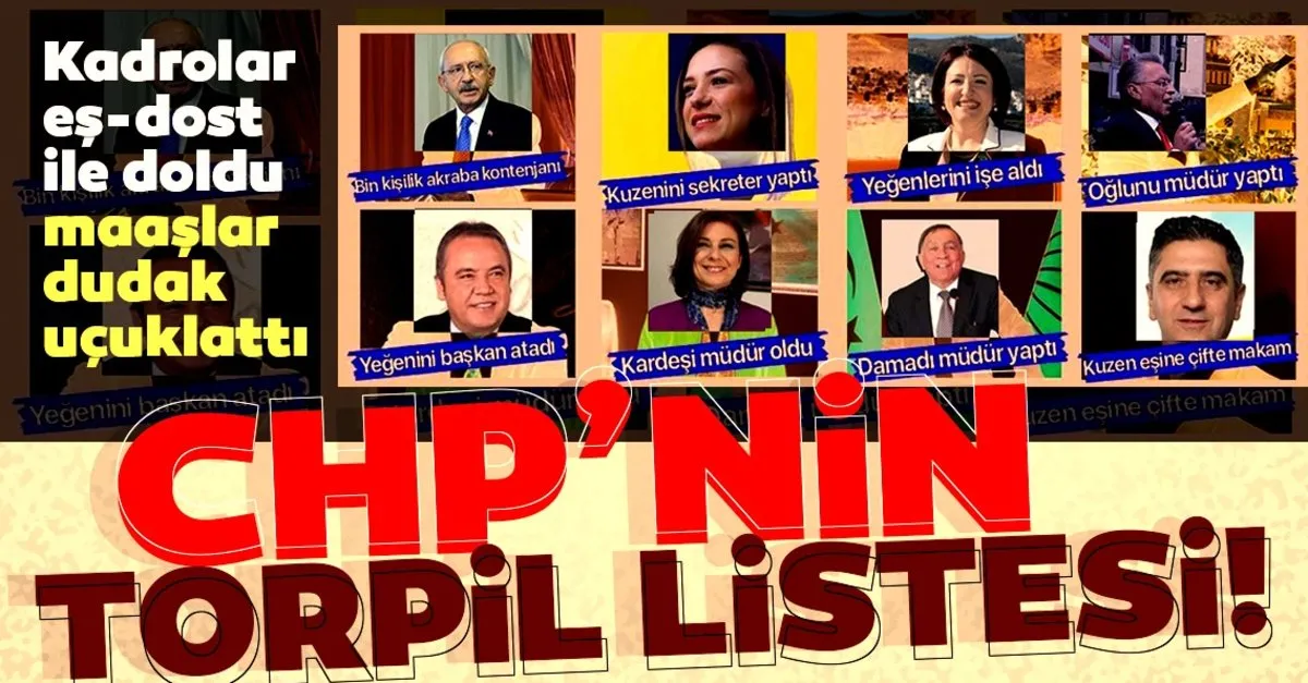 iste chp li belediyelerin torpil