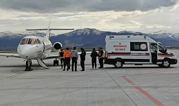 Muş'ta ambulans uçak 2 günlük bebek için havalandı #mus