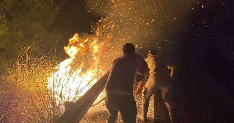 Gece göğüs göğüse ateşle savaştılar