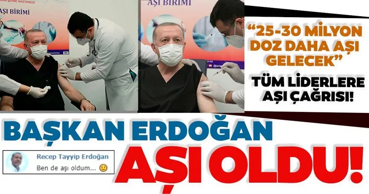 Son dakika haberi: Başkan Erdoğan Ankara Şehir Hastanesi’nde corona virüsü aşısı yaptırdı! İşte ilk açıklama...