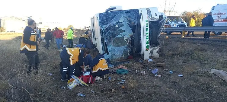 Son dakika: Aksaray’da yolcu otobüsü devrildi: 6 kişi öldü, çok sayıda yaralı var...