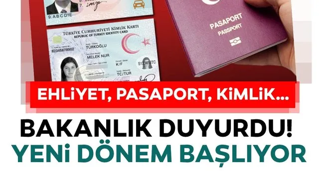 kimlik ehliyet ve pasaport
