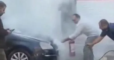 Park halindeki otomobil alev aldı #sanliurfa