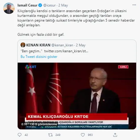 Kemal Kılıçdaroğlu'na tepkiler çığ gibi!