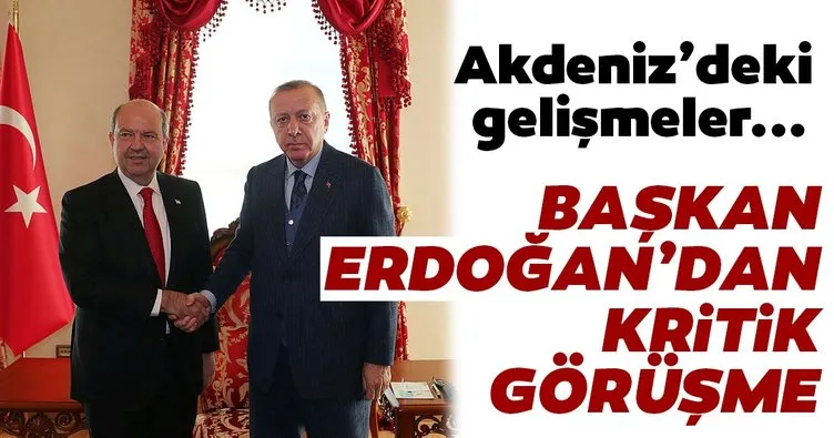Son Dakika: Başkan Erdoğan’dan KKTC Başbakanı Tatar ile kritik görüşme