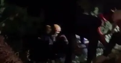 Alkolün etkisiyle uçurumdan düştü #kocaeli