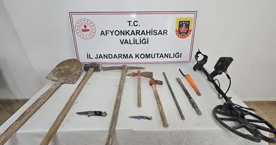 Afyonkarahisar'da kaçak kazıya suçüstü! #afyonkarahisar