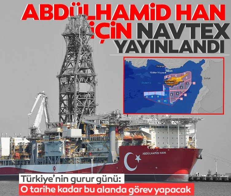 Son dakika: Türkiye Abdülhamid Han için NAVTEX yayınladı