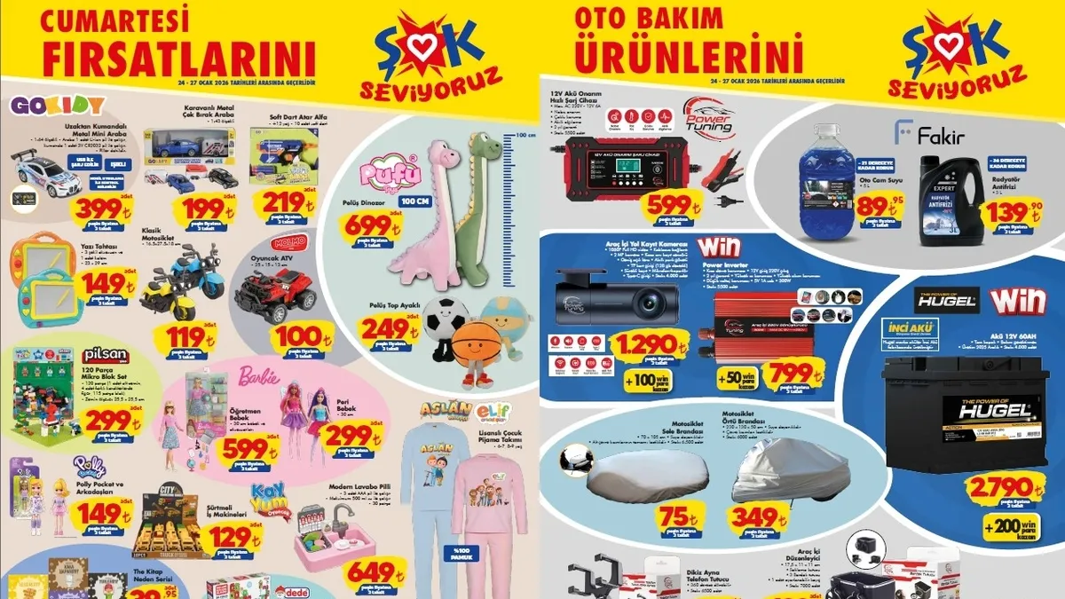 BU İNDİRİMLER KAÇMAZ! ŞOK aktüel ürünler 24–27 Ocak: Bu hafta ŞOK’ta neler var, indirimli mi?