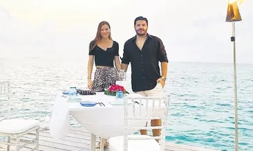 Eşinden Ebru Şallı’ya Maldivler sürprizi