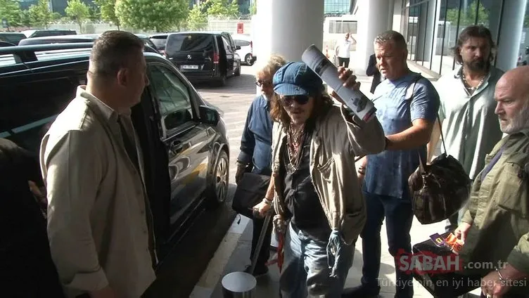 Dünyaca ünlü aktör ve şarkıcı Johnny Depp İstanbul’a geldi