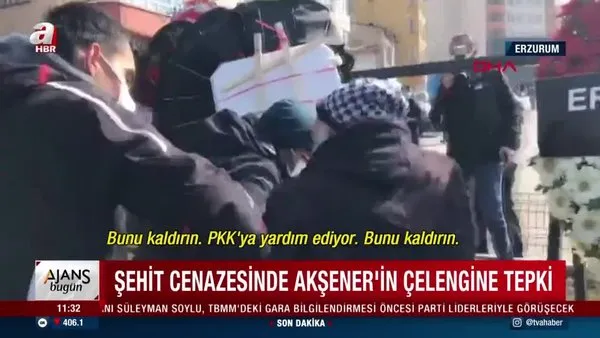 Gara'daki mağarada şehit edilen Jandarma Er Sedat Sorgun'un cenazesinde Meral Akşener çelengine tepki | Video