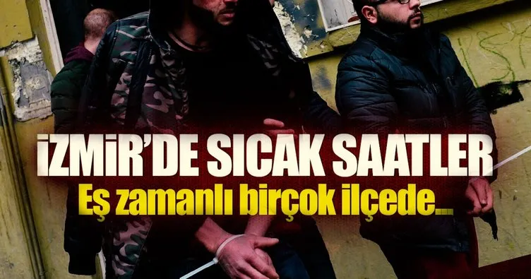 İzmir’de terör operasyonunda 15 gözaltı