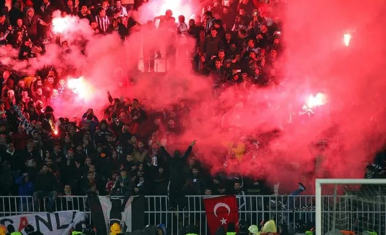 Partizan - Beşiktaş maçından kareler