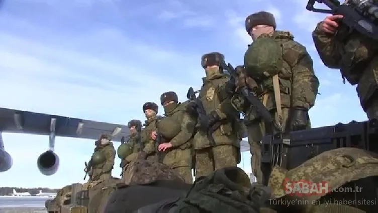 Kazakistan’ın çağrısı üzerine ülkeye gelmişlerdi: Rus kuvvetlerinin görüntüleri paylaşıldı