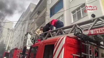 Esenyurt'ta 5 katlı binada yangın! Mahsur kalan vatandaşları kurtarma çalışmaları sürüyor