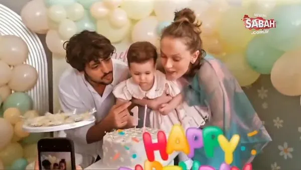 Taner Ölmez ile Ece Çeşmioğlu’nun kızları Zeynep ilk doğum gününü kutladı! İşte minik Zeynep’in sevimli halleri! | Video
