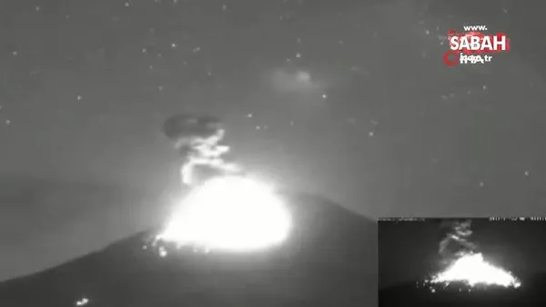 Meksika’daki Popocatepetl Yanardağı’nda son 24 saatte 9 patlama | Video