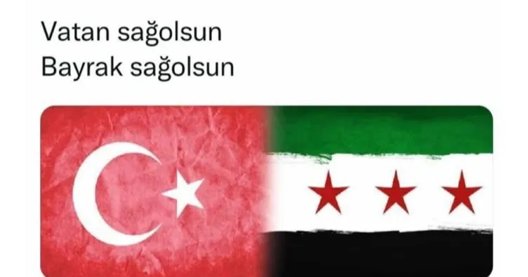 Suriye’de Türk Bayrağı’nın yakılmasına Suriyelilerden tepki! Suriye geçici hükümeti: “Omuz omuza birlikte savaştık”