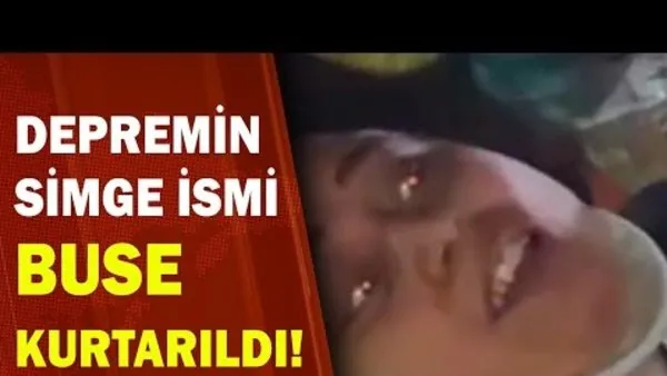 Buse İzmir'de deprem enkazından 9 buçuk saat sonra böyle kurtarıldı | Video