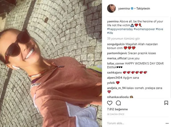 Ünlü isimlerin Instagram paylaşımları (08.03.2018)