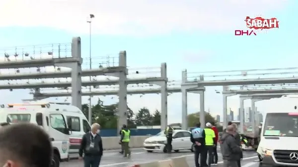 Son dakika! İstanbul 15 Temmuz Şehitler Köprüsü'nde Formula 1 tanıtım çekimlerinde kaza | Video