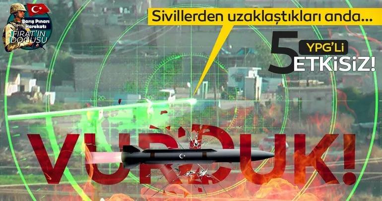 5 YPG’li terörist etkisiz hale getirildi