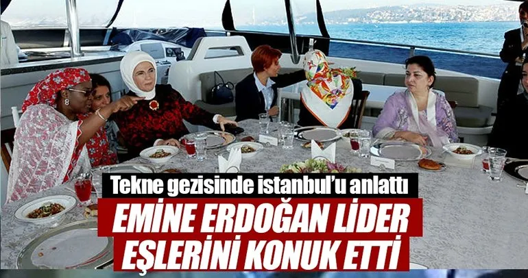 Emine Erdoğan D-8 zirvesine gelen liderlerin eşlerini konuk etti