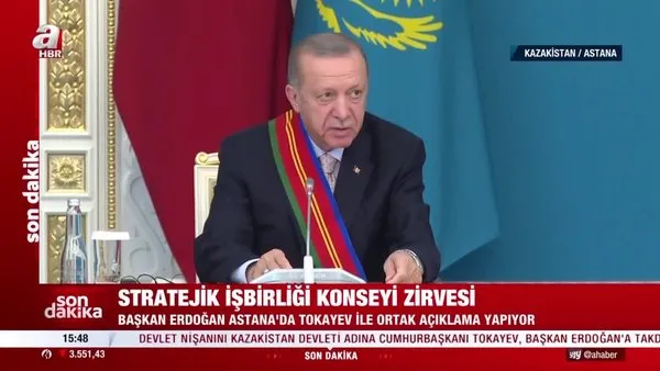 Başkan Erdoğan'dan Kazakistan'la iş birliği vurgusu: 20 anlaşma imzalandı | Video
