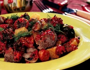 Fırında Sebzeli Et