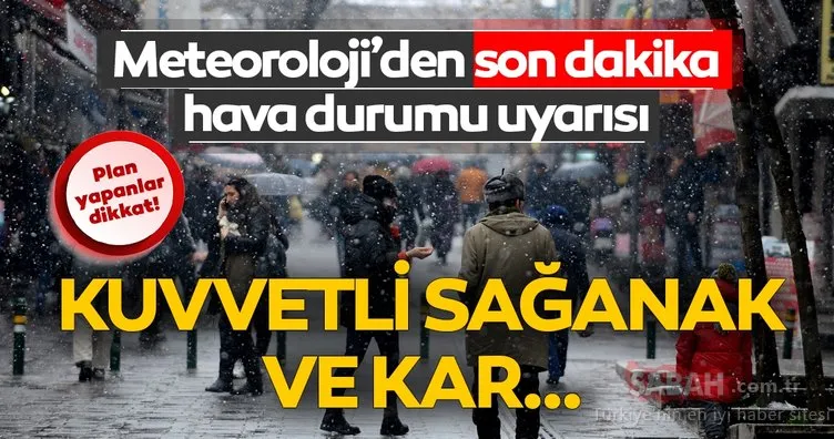 Meteoroloji’den son dakika hava durumu ve şiddetli yağış uyarısı! Bugün hava nasıl olacak? 21 Aralık