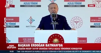 Başkan Erdoğan’dan Batman’da toplu açılış töreninde önemli açıklamalar
