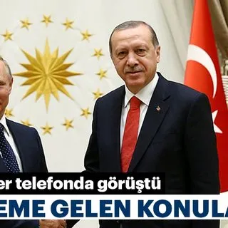 Son dakika haber: Başkan Erdoğan ile Vladimir Putin telefonda görüştü