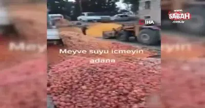 SON DAKİKA: Sosyal medya Adana’daki mide bulandıran skandal görüntüleri konuşuyor! Çürümüş meyvelerden meyve suyu... | Video