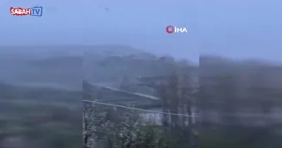 Çorum’da mayıs ayında kar yağışı