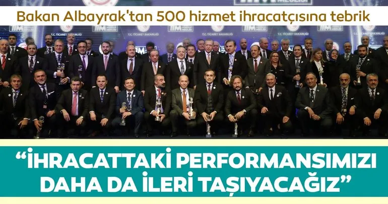 Bakan Berat Albayrak’tan ödül alan 500 hizmet ihracatçısına tebrik