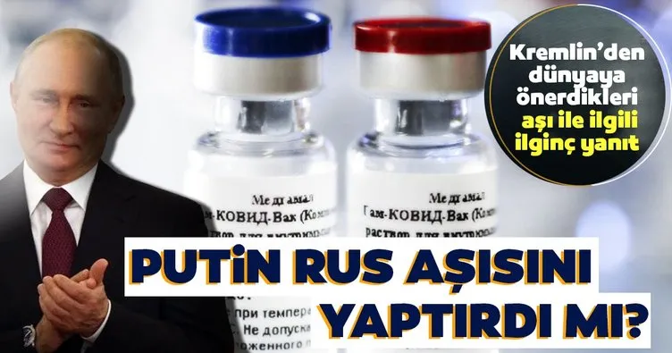 Son dakika: Putin Rus yapımı korona aşısını yaptırdı mı? Kremlin’den dünyaya önerdikleri aşı ile ilgili ilginç açıklama